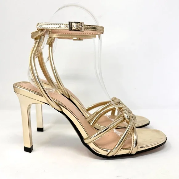 Zara Woman Gold High Heel - Picture 4 of 16
